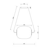 Lampa Wisząca Epli Biały EP0111P0 Ummo