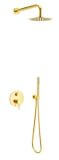 Zestaw Prysznicowo-Wannowy Seria Pi Złoty AREX.SET.1245GL Excellent