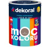 Farba Lateksowa Moc Koloru Kawowa Pralinka 5l Dekoral