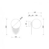 Kinkiet Fyllo B Czarny FYB120S0 Ummo