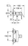 Jednouchwytowa Bateria Prysznicowa Start FastFixation 24208002 Grohe