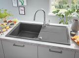 Zlewozmywak Kompozytowy K400 Z Ociekaczem Szary Granit 100x50 cm 31642AT0 Grohe