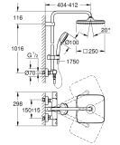 Zestaw Prysznicowy Tempesta Cosmopolitan System 250 Cube 26689000 Grohe