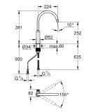 Zawór Sztorcowy Mono Z Funkcją Filtrowania GROHE Blue Pure Mono 31724000 Grohe