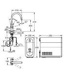 Zestaw Startowy Z Wyciąganą Wylewką W Kształcie C Grohe Blue Home Stal Nierdzewna 31541DC0 Grohe