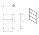 Grzejnik Awena Retro 2 530x738 Czarny Mat G0035307385 Imers