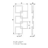 Grzejnik Dekoracyjny Loco 5 Mini 1123x500 Merkury 7 Radeco