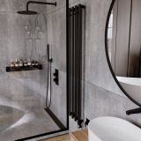 Grzejnik Łazienkowy Azure 1800x242 Czarny Mat Struktura AZU1800242S040ZDC Luxrad