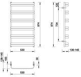 Grzejnik Łazienkowy Dax Biały 950x530 Emporia