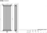 Grzejnik Ritmo VB-2K/65 0450x1800 9005 Czarny 113690450180000999005-0000 Vasco