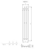 Grzejnik Tubo 1K Kwadratowy 1620x285 Saturn 2 Radeco