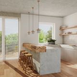 mini: Sollux Lampa wisząca MAB beton Persian Indigo nowoczesny E27 (2)