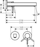 Jednouchwytowa Bateria Umywalkowa Finoris Podtynkowa Czarny Mat 76050670 Hansgrohe