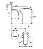 Jednouchwytowa Bateria Umywalkowa Podtynkowa Vivenis 75050000 Hansgrohe