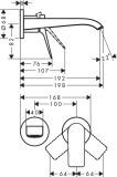 Jednouchwytowa Bateria Umywalkowa Podtynkowa Vivenis Czarny Mat 75050670 Hansgrohe