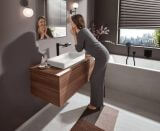 Jednouchwytowa Bateria Umywalkowa Vivenis Czarny Mat 75042670 Hansgrohe