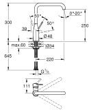 Jednouchwytowa Bateria Zlewozmywakowa Essence Phantom Black 30505KF0 Grohe