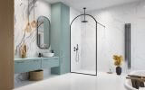 Kabina Prysznicowa Walk-In Volta II Czarny Lewy 10201016-54-56L Radaway