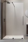 Kabina Prysznicowa Walk-In 140 Lewy Furo Czarny 10106738-54-01L+10110694-01-01 Radaway