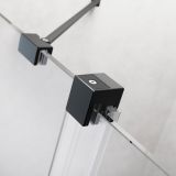 Kabina Prysznicowa Walk-In 100 Lewy Furo Czarny 10106538-54-01L+10110494-01-01 Radaway