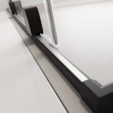 Kabina Prysznicowa Walk-In 150 Lewy Furo Czarny 10106788-54-01L+10110744-01-01 Radaway