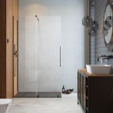 Kabina Prysznicowa Walk-In 100 Lewy Furo Gunmetal 10106538-92-01L+10110494-01-01 Radaway