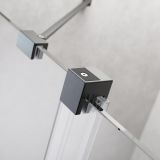 Kabina Prysznicowa Walk-In 150 Lewy Furo Gunmetal 10106788-92-01L+10110744-01-01 Radaway