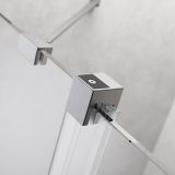 Kabina Prysznicowa Walk-In 90 Lewy Furo Nikiel 10106488-91-01L+10110444-01-01 Radaway