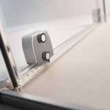Kabina Prysznicowa Walk-In 100 Lewy Furo Nikiel 10106538-91-01L+10110494-01-01 Radaway