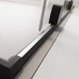 Kabina Prysznicowa Walk-In 80 Prawy Furo Czarny 10106438-54-01R+10110394-01-01 Radaway