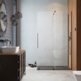 Kabina Prysznicowa Walk-In 150 Prawy Furo Gunmetal 10106788-92-01R+10110744-01-01 Radaway