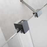 Kabina Prysznicowa Walk-In 100 Prawy Furo Gunmetal 10106538-92-01R+10110494-01-01 Radaway
