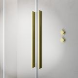 Kabina Prysznicowa Walk-In 110 Prawy Furo Złoty Szczotkowany 10106588-99-01R+10110544-01-01 Radaway