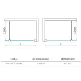 Kabina Walk-In 90cm Eco 400679 Roth