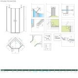 Kabina Symetryczna Nes PTD 90x100 10051000-01-01+10051500-01-01  Radaway