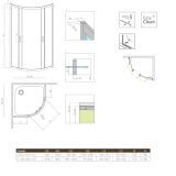Kabina Asymetryczna Premium Plus 1700 E 100x80 30481-01-01N Radaway