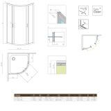 Kabina Asymetryczna Premium Plus 1900 E 120x90 30493-01-01N Radaway