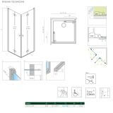 Kabina Nes 8 KDD B Czarna 90 Część Lewa 10074090-54-01L Radaway