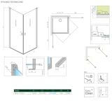 Kabina Nes 8 KDD I Czarna 100 Część Prawa 10071100-54-01R Radaway
