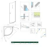 Kabina Nes PDD I 80 Część Prawa 10020080-01-01R Radaway