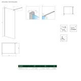 Kabina Nes Walk-In II 70 10013070-01-01 Radaway