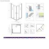 Kabina Prysznicowa Eos KDD B 100Lx100P 137323-01-01 Radaway