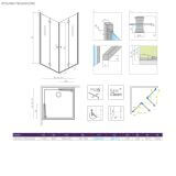 Kabina Prysznicowa Eos KDD B 100Lx80P 137333-01-01R Radaway
