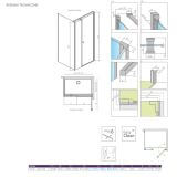 Kabina Prysznicowa Eos KDS I 1400x900 Prawa 137557-01-01R Radaway