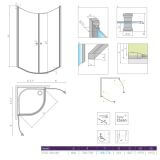 Kabina Prysznicowa Eos PDD I 80x80 137603-01-01 Radaway