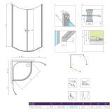 Kabina Prysznicowa Eos PDD I 90x90 137613-01-01 Radaway