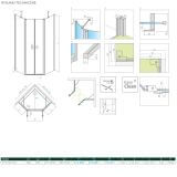 Kabina Symetryczna Nes PTD Czarna 90x90 10051000-54-01+10051600-54-01 Radaway