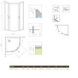 Kabina Symetryczna Premium Plus 1700 A 80x80 30411-01-01N Radaway