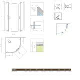 Kabina Symetryczna Premium Plus 1900 A 85x85 30420-01-01N Radaway