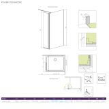 Kabina Walk-In 80 Prawa Eos 13799500-01R Radaway
